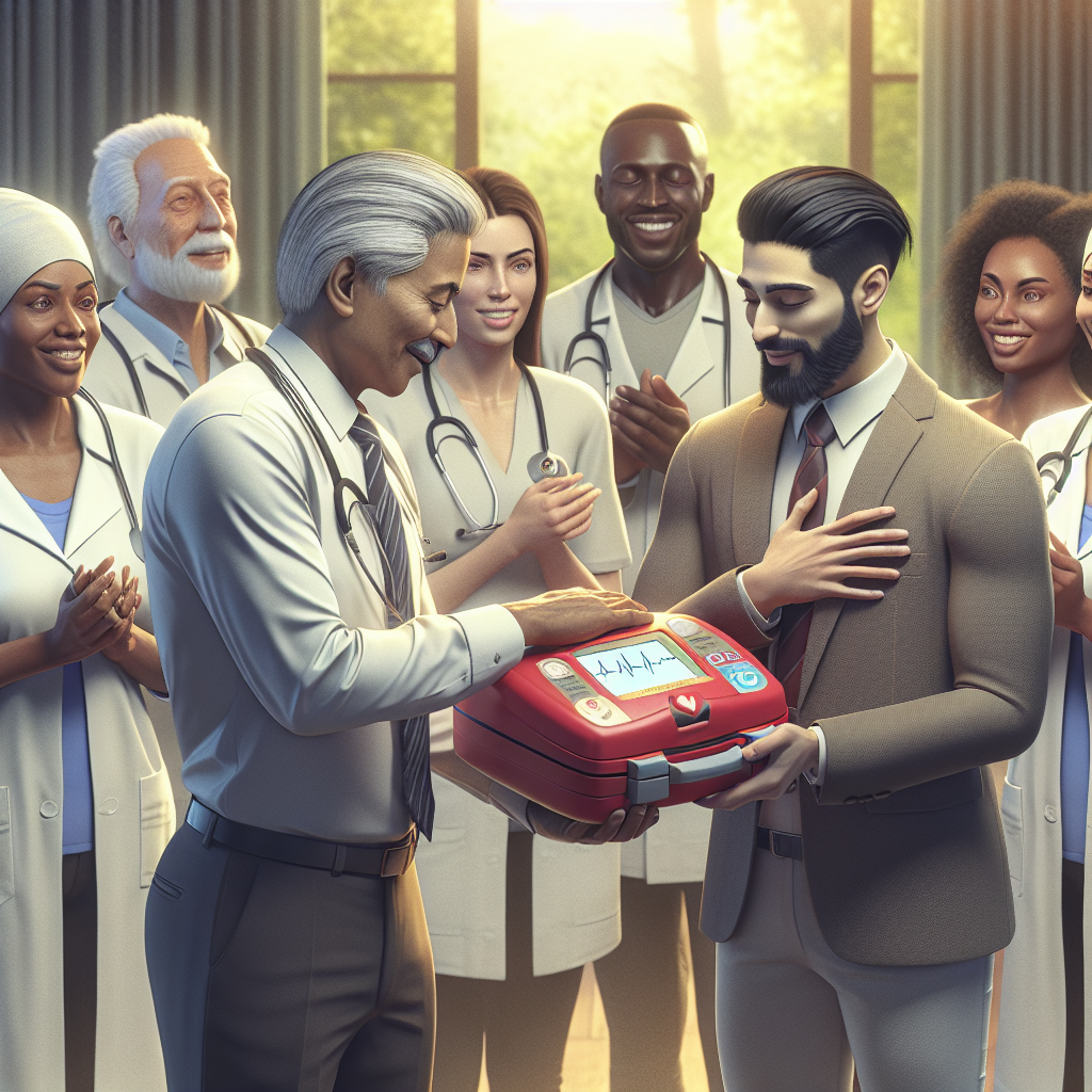 “Life-Saving Donation: Community Foundation Gifts Defibrillator to Jersey Oxygen Therapy Centre”