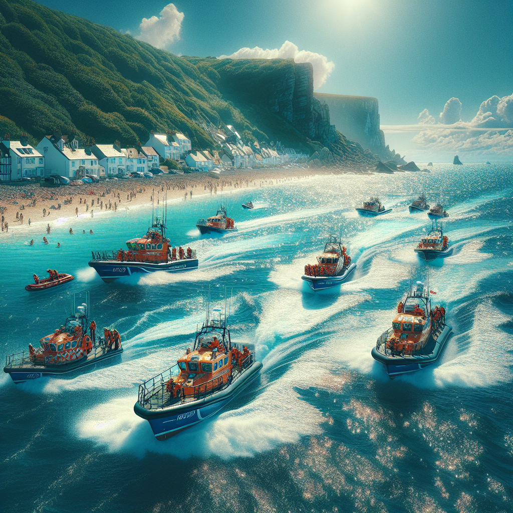 “Jersey Coastguard Reports Record Activity Due to Sunny Weather”