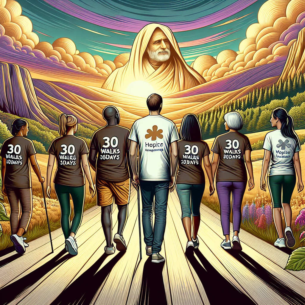 “Join Les Bourgs Hospice in their 30walksin30days challenge to support a great cause!”