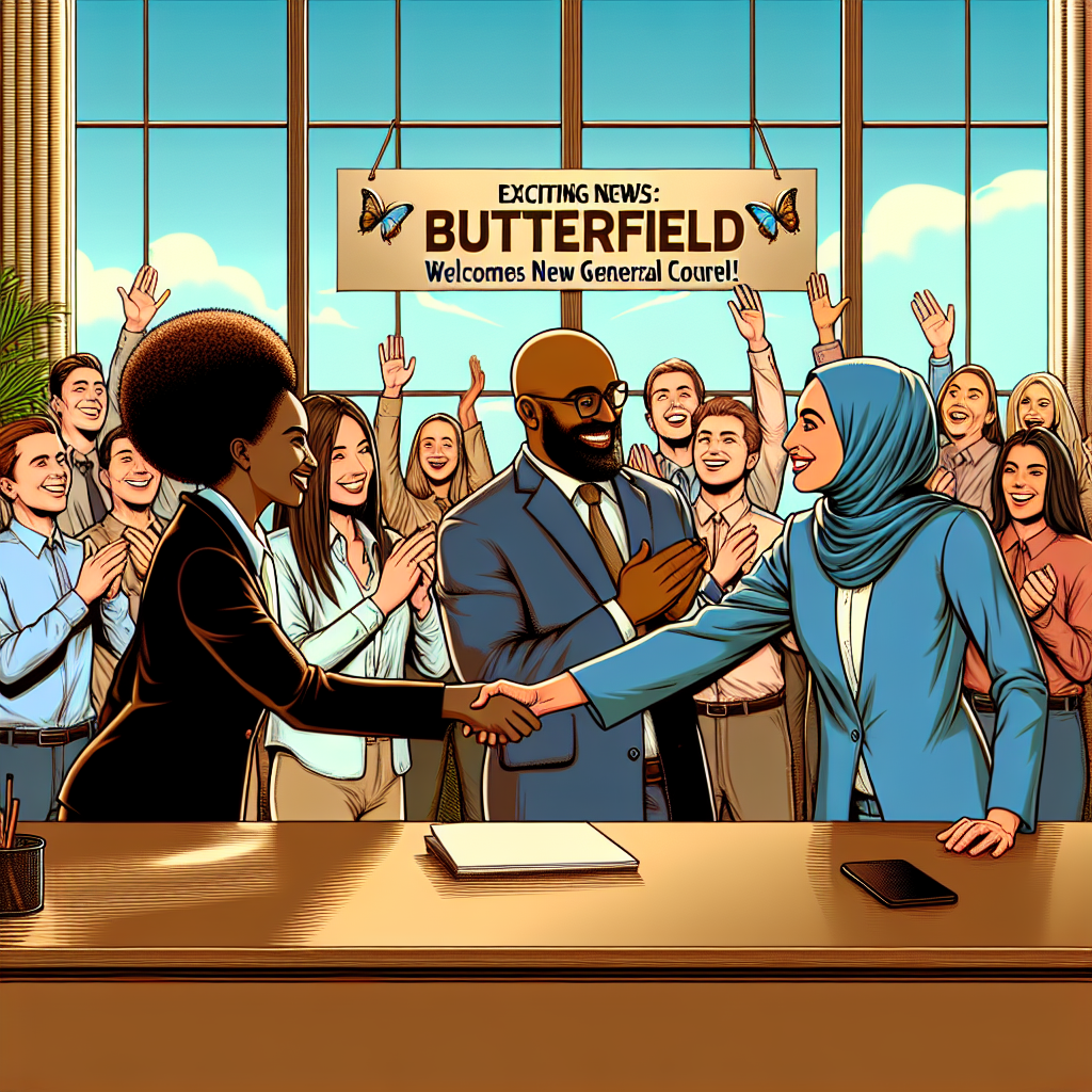 “Exciting News: Butterfield Welcomes New General Counsel!”