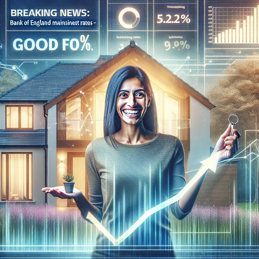 “Breaking News: Bank of England Maintains Interest Rates at 5.25% – Good News for Homeowners!”