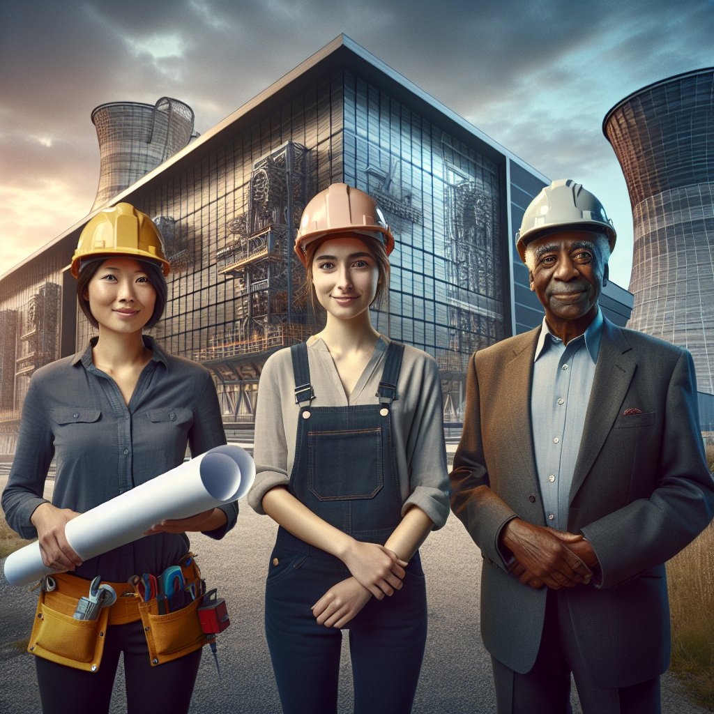 “JE engineers from three generations explore La Collette Generating Hall together!”