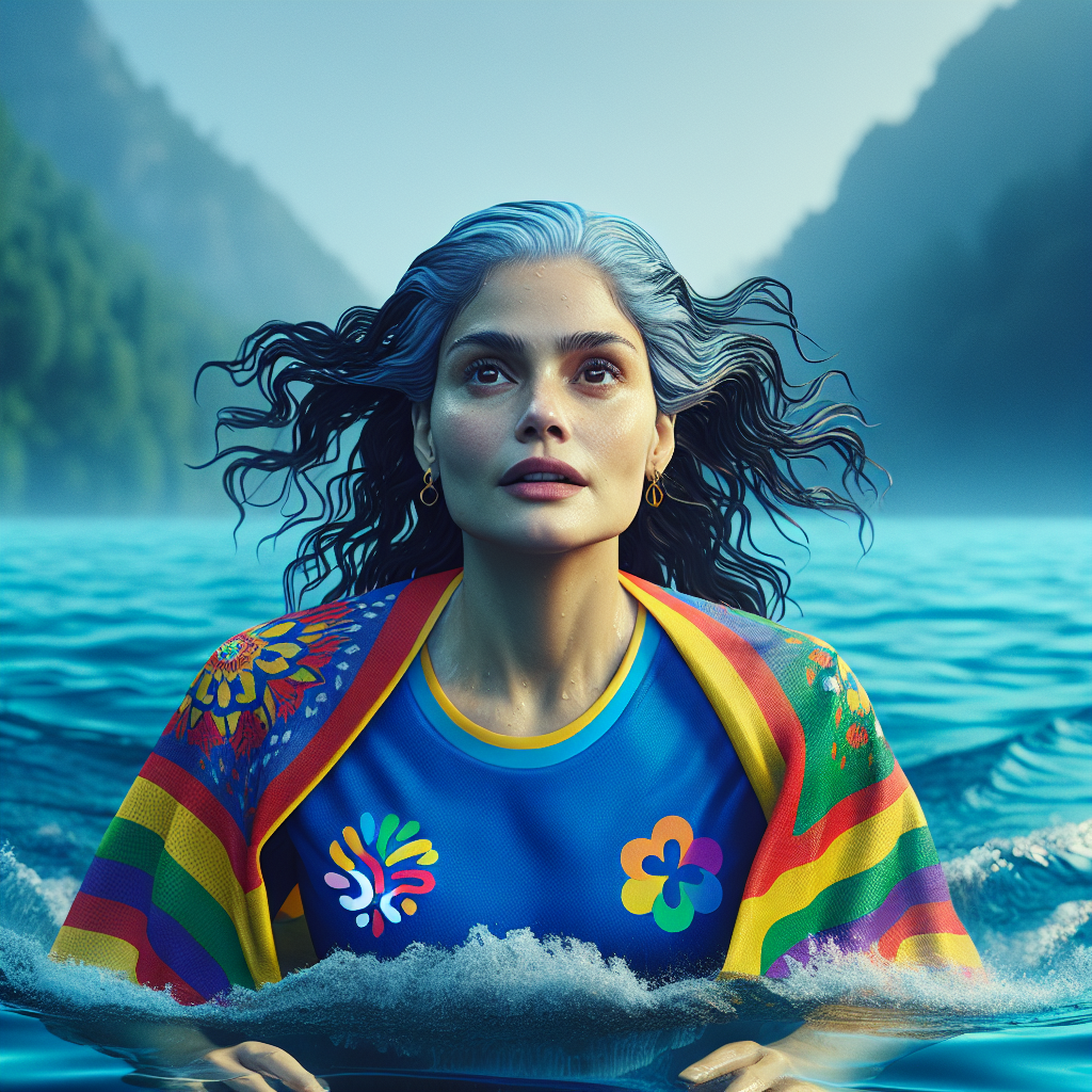 “Courageous Swimmer Conquers Dementia Jersey Challenge”