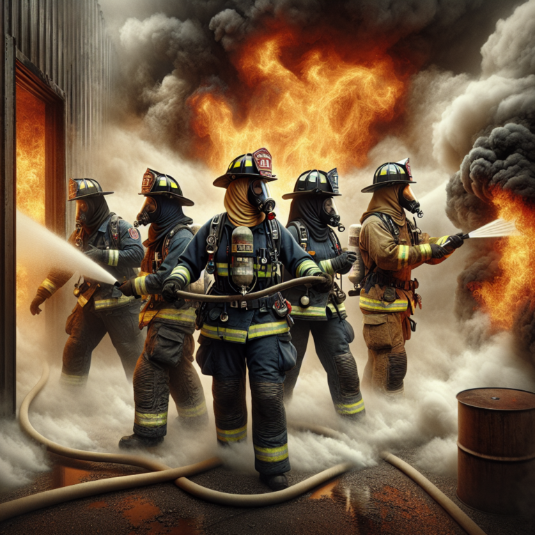 Brave Firefighters Battle Intense Blaze in Storage Shed