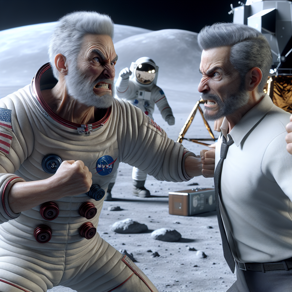 “Former Astronaut Buzz Aldrin Throws Punch at Moon Landing Conspiracy Theorist”