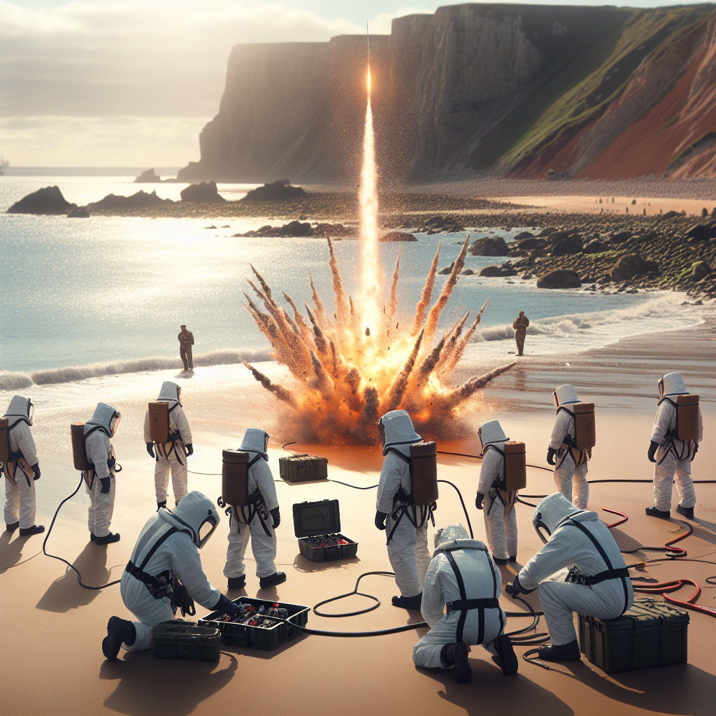 “Rare Discovery: WW2 Unexploded Bomb Safely Detonated on Jersey’s East Coast”