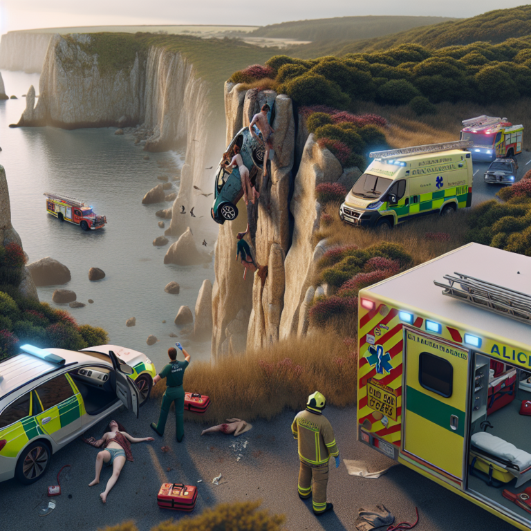 Dramatic Car Accident at Corbiere Cliff Leaves Two Hospitalized