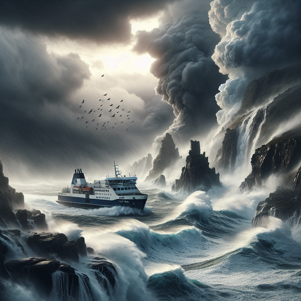 “Ferry Services Disrupted in Channel Islands Due to Storm Kathleen”