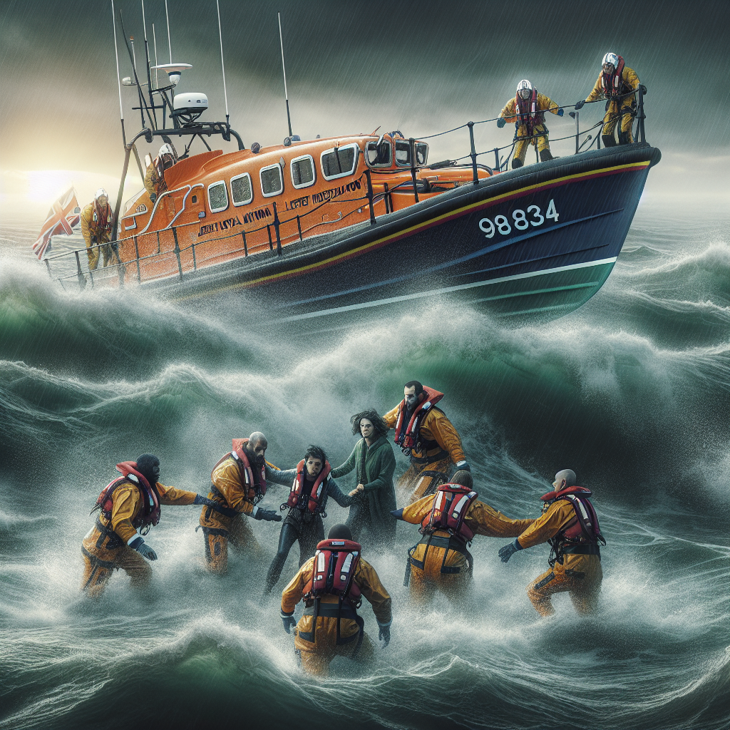“Brave Jersey RNLI Saves Four Lives from Rising Tide”