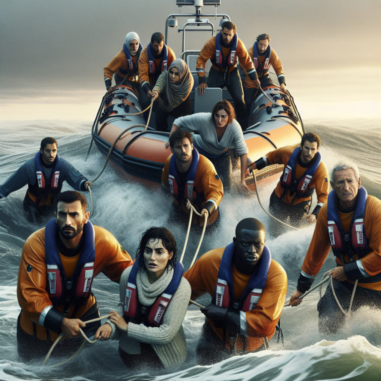“Heroic Jersey RNLI Saves Four Lives from Rising Tide”