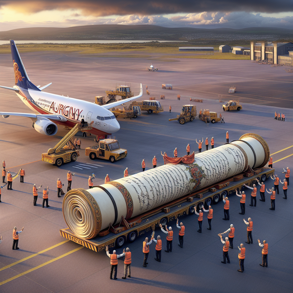 “Aurigny Airlines Chosen to Safely Deliver RNLI’s Commemorative Bicentenary Scroll”