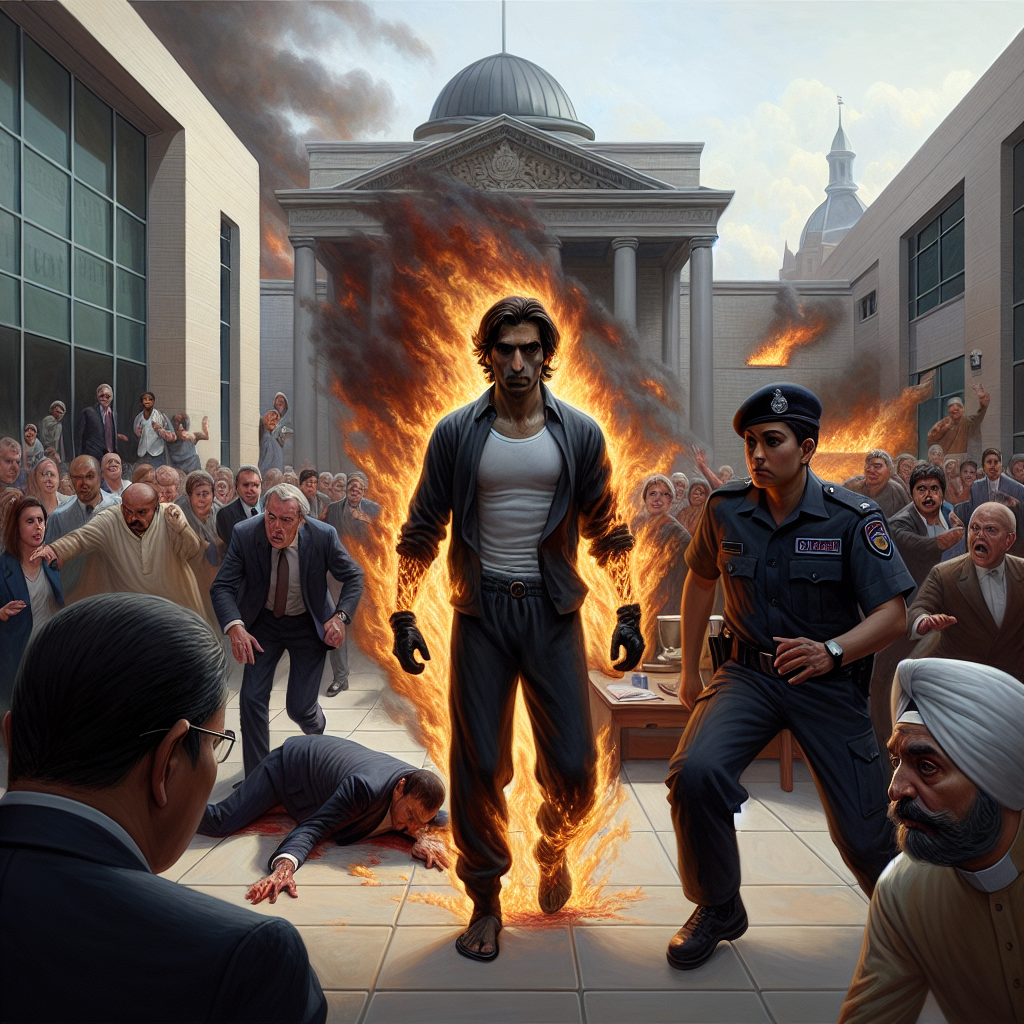 Man Sets Himself on Fire Outside Trump Trial Amid Conspiracy Theories