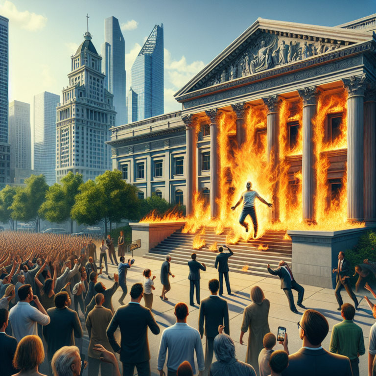 Dramatic Scene Unfolds as Man Sets Himself on Fire Outside Trump’s ‘Hush Money’ Trial in NYC