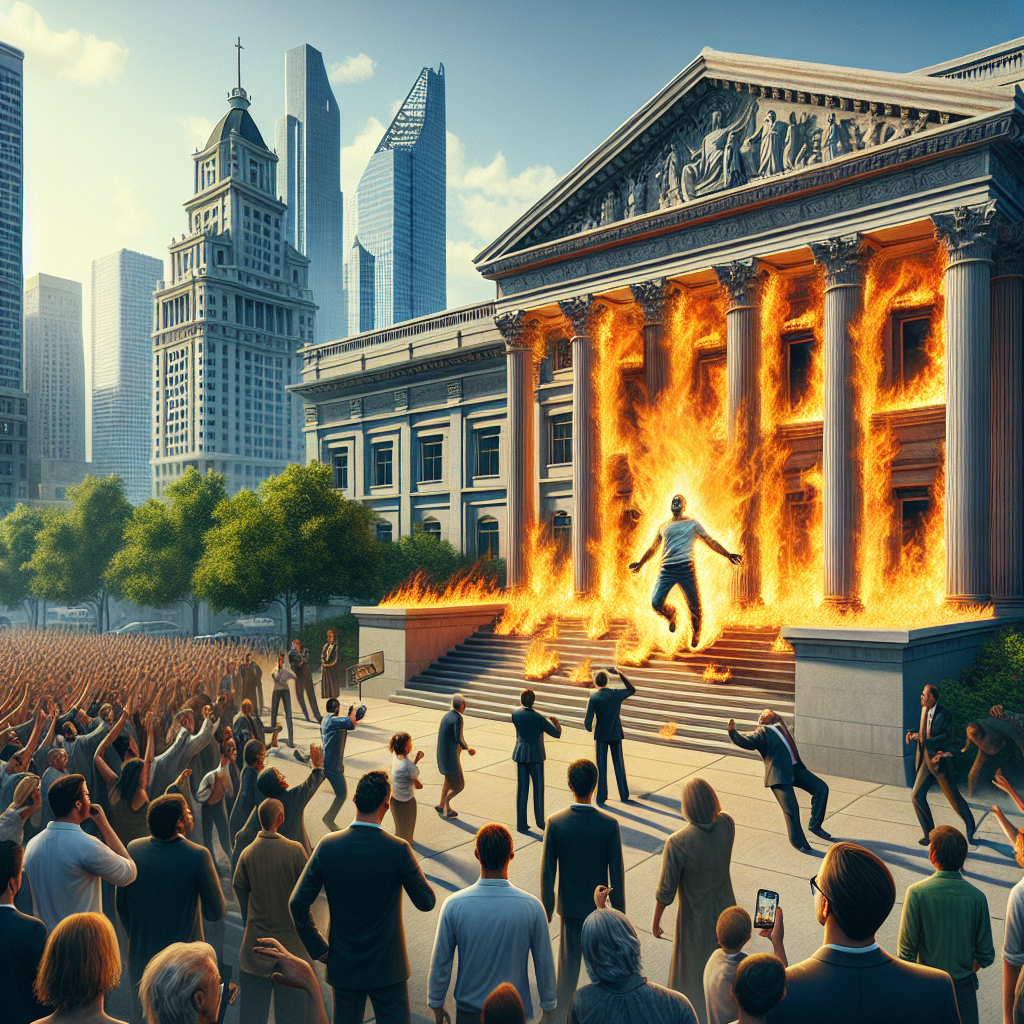 Dramatic Scene Unfolds as Man Sets Himself on Fire Outside Trump’s ‘Hush Money’ Trial in NYC