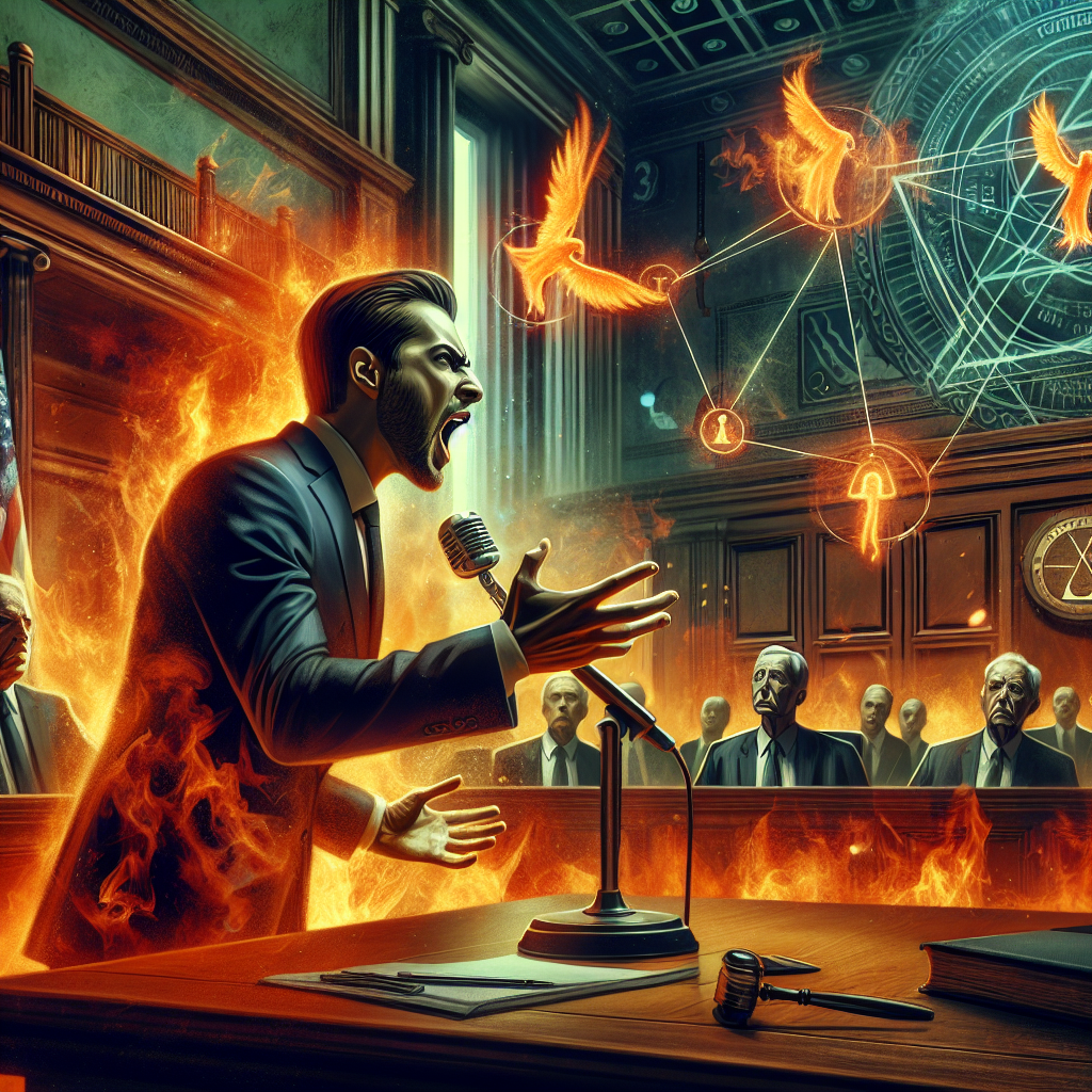 Uncover the Mystery of Maxwell Azzarello’s Fiery Protest at Donald Trump’s Trial: Delve into the ‘Conspiracy Theories’