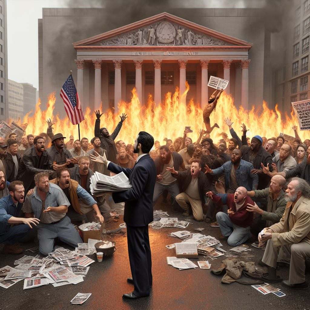 Shocking Incident: Man Distributes Conspiracy Theory Pamphlets Before Self-Immolation at Trump Trial