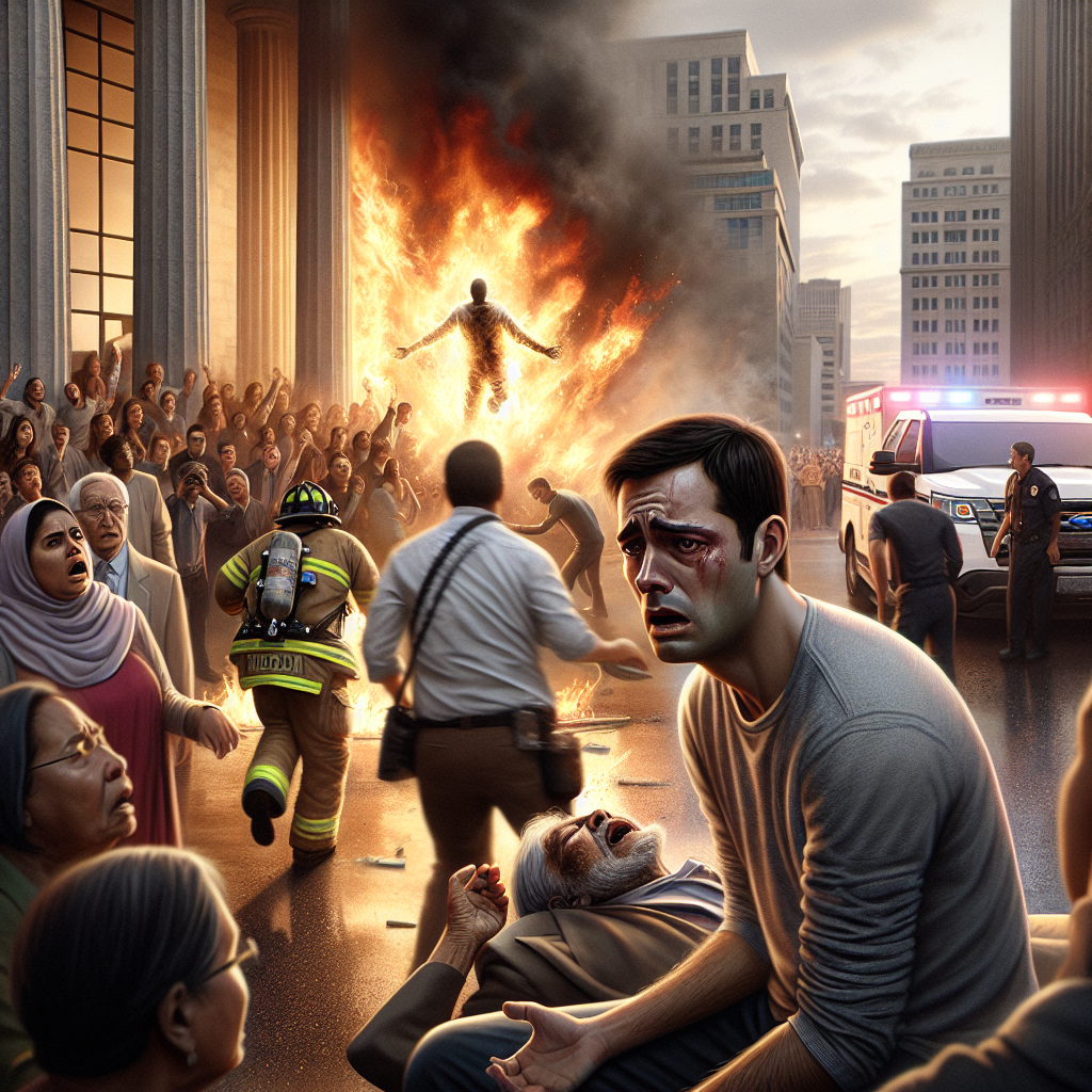 “Tragic Outcome: Man Dies After Setting Himself on Fire Outside Trump’s Manhattan Hush Money Trial”