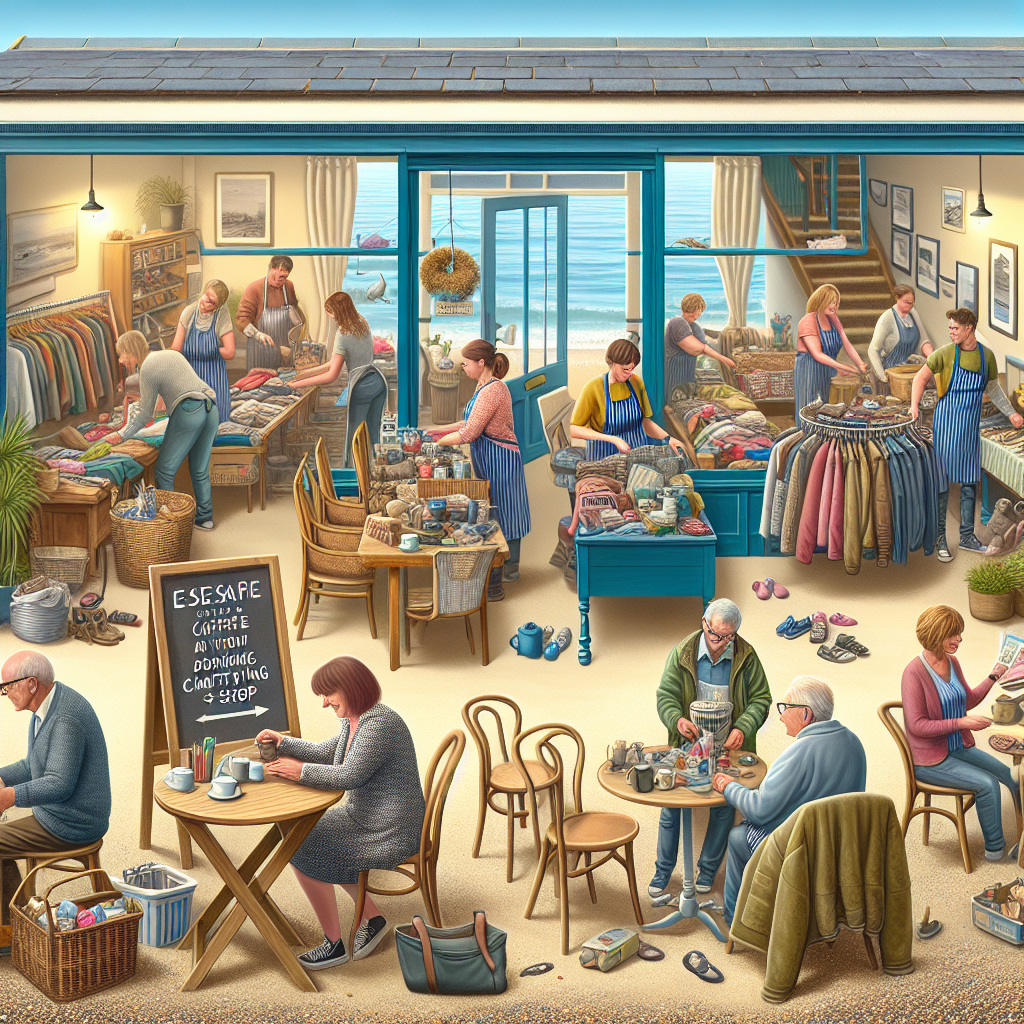 “Former Seaside Café Set to Transform into Thriving Charity Shop – Trust in Action!”