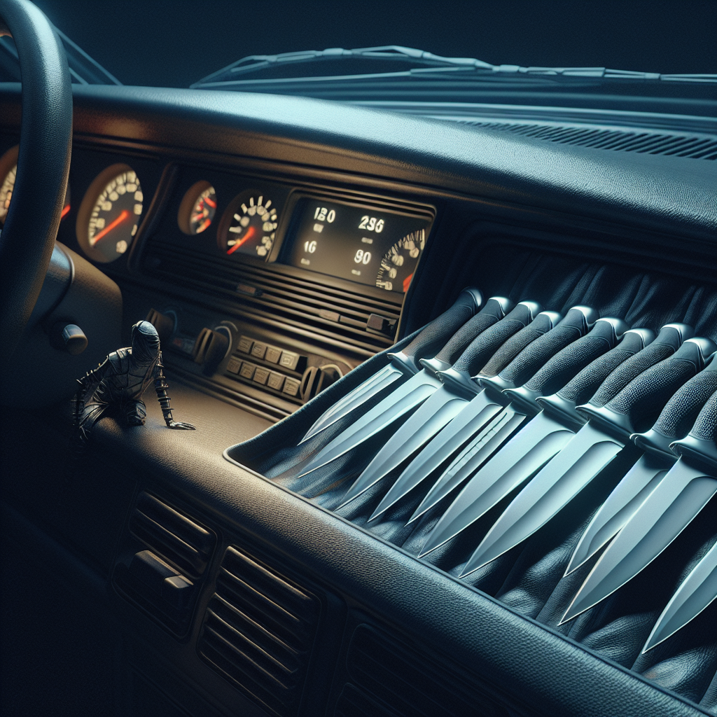 Mysterious Discovery: Knives Found on Dashboard of Car in Jersey