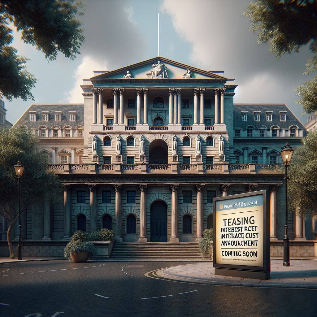 Bank of England Teases Interest Rate Cut Announcement Coming Soon