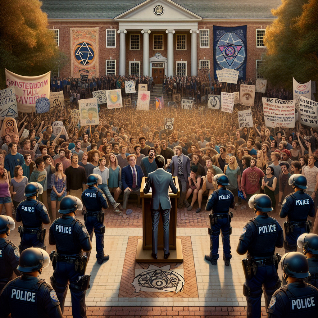 “Trump Sparks Controversy with Outlandish Conspiracy Theory During Nationwide College Unrest”