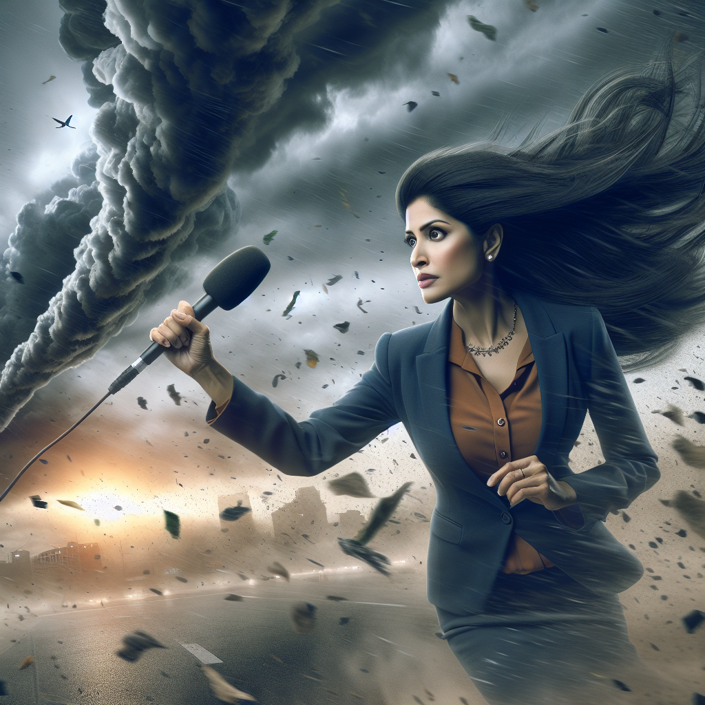 Shocking moment Storm Ciaran knocks down Sky News reporter