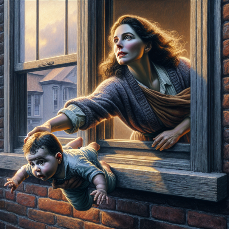 Mother’s Heroic Act Saves Baby in Terrifying Window Mishap