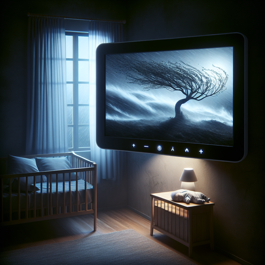 Terrifying Moment Captured on Baby Monitor as Storm Ciaran Blows Through Bedroom Window