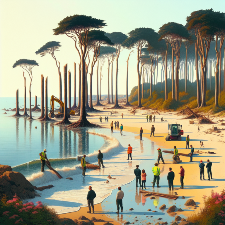 Exclusive: Trees in St Brelade’s Bay to be Removed After Storm Devastation