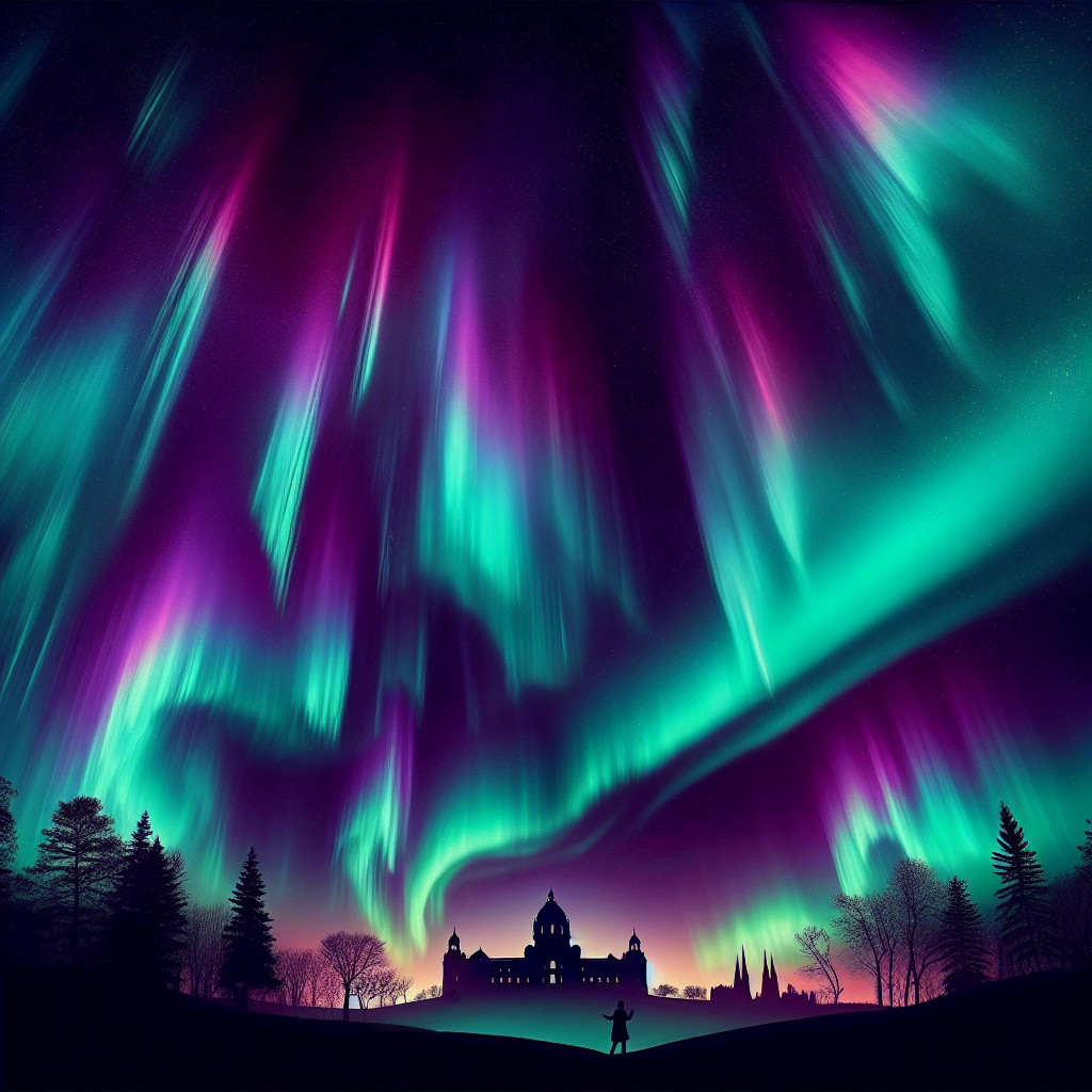 “Rare Spectacle: Northern Lights Illuminate Minnesota and Beyond in Historic Display”