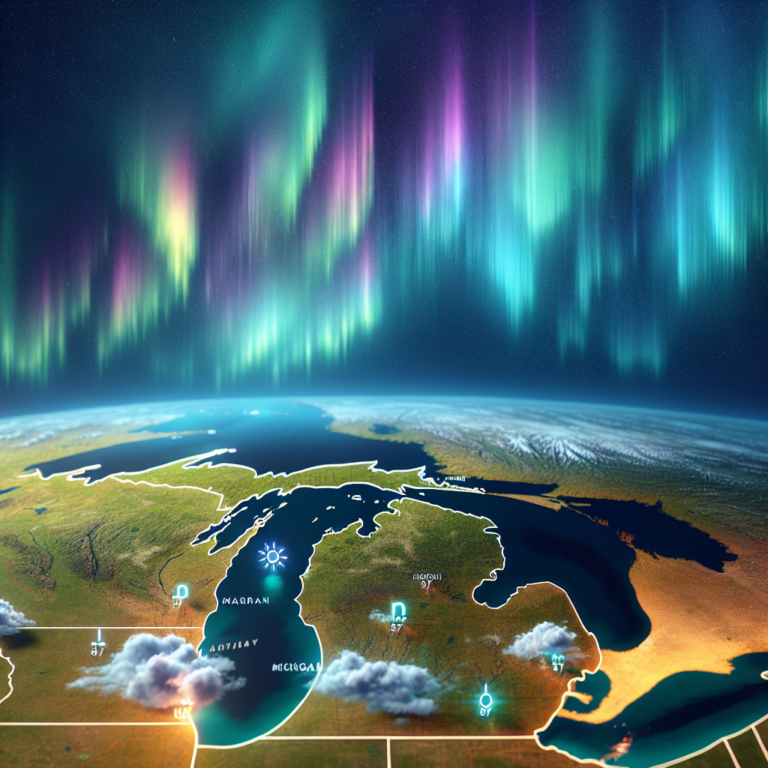Discover if Michigan will be treated to a stunning northern lights display this Sunday night with the latest forecast and map!