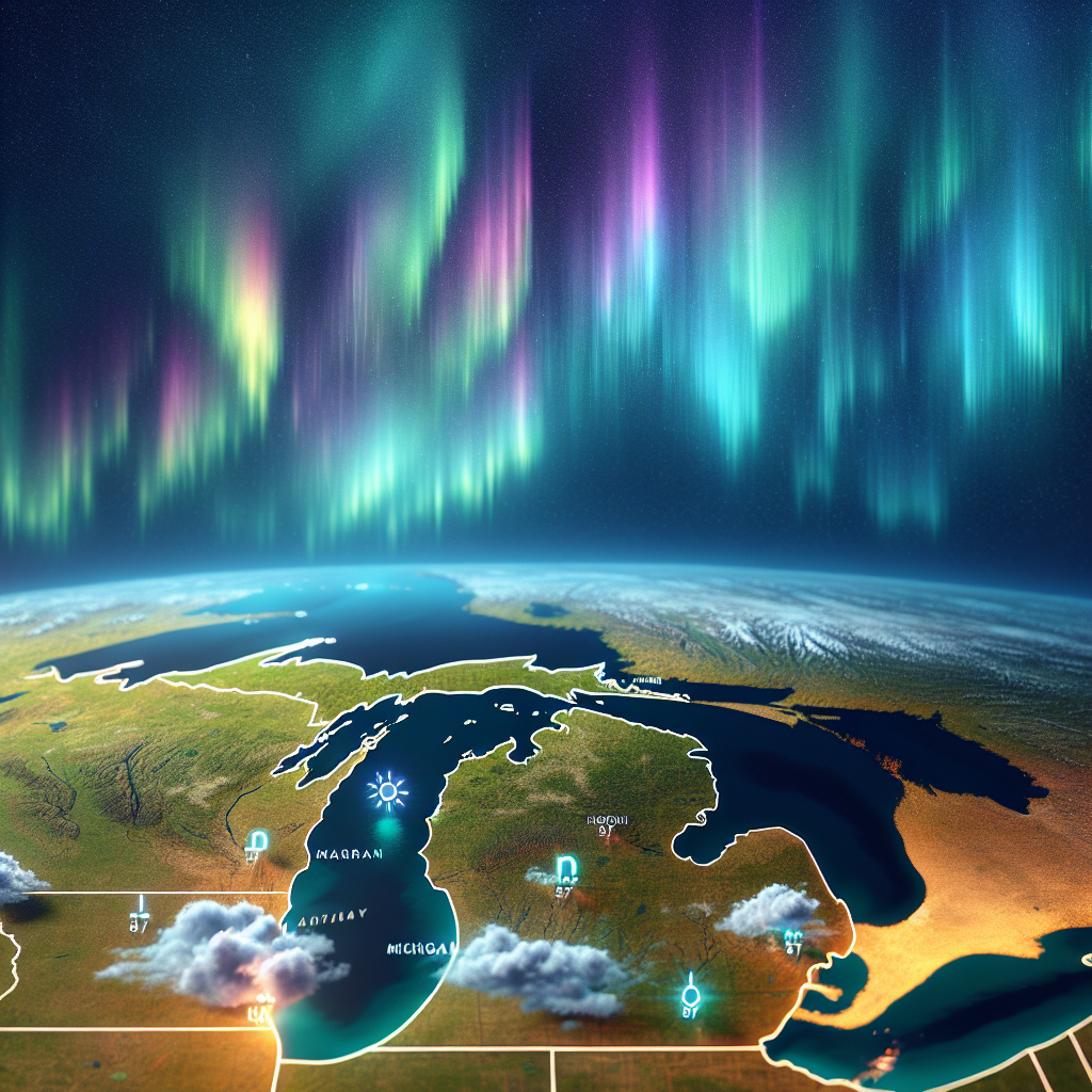 “Discover if Michigan will be treated to a stunning northern lights display this Sunday night with the latest forecast and map!”