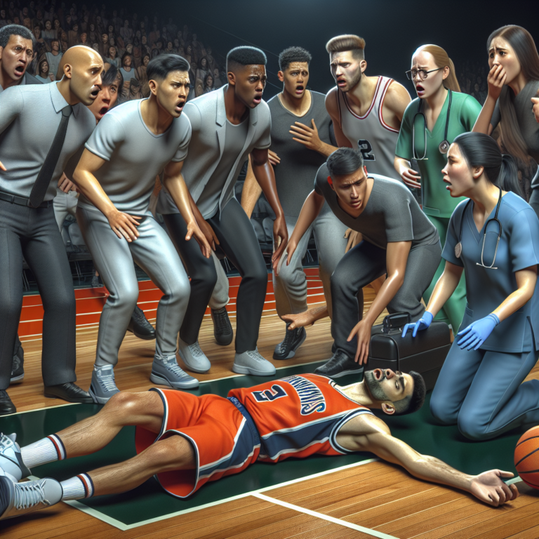 Shocking Moment: Basketball Player Collapses During Jersey-Guernsey Game