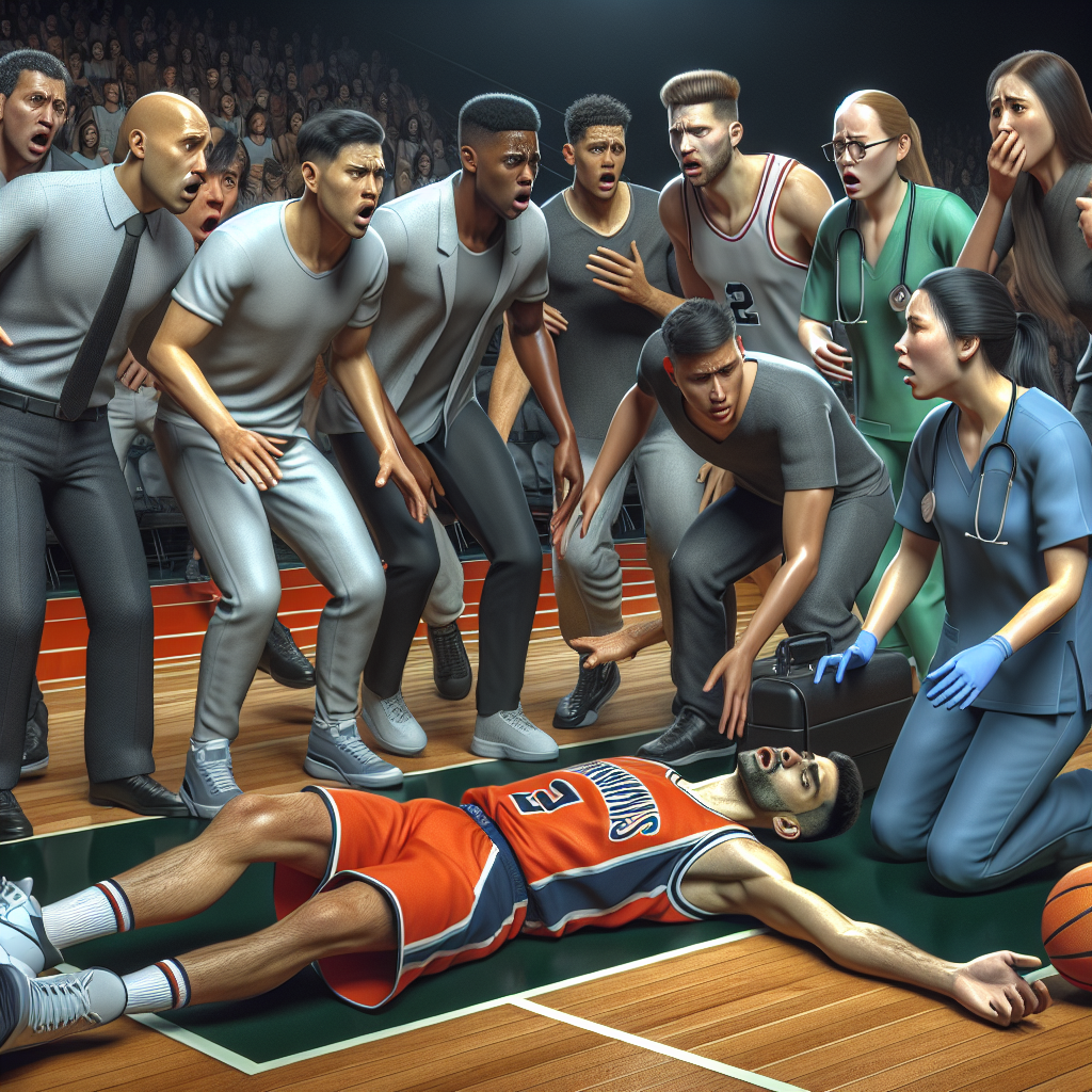 Shocking Moment: Basketball Player Collapses During Jersey-Guernsey Game