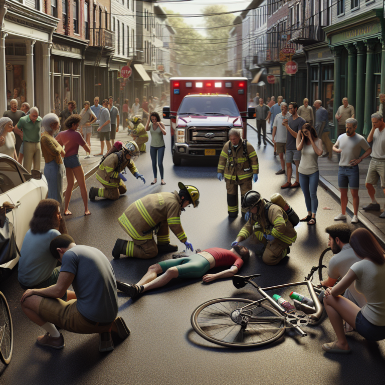 “Shocking Accident Leaves Cyclist in Critical Condition in Jersey”