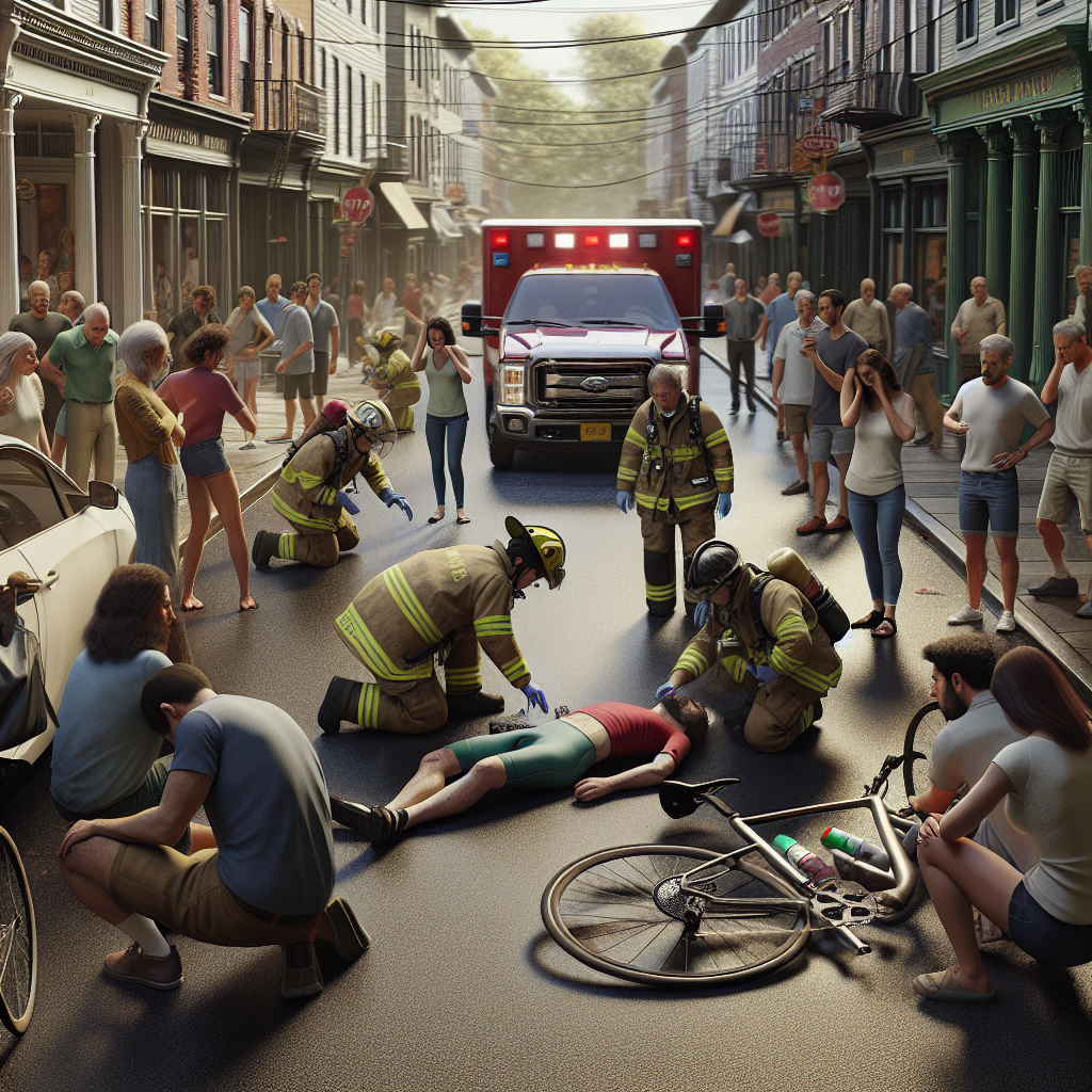 “Shocking Accident Leaves Cyclist in Critical Condition in Jersey”