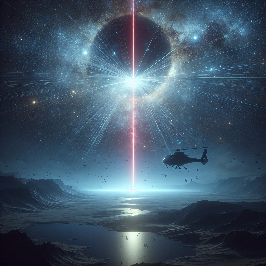 “Unveiling the Mystery: Laser Beam from Space Linked to Raisi Chopper Crash”