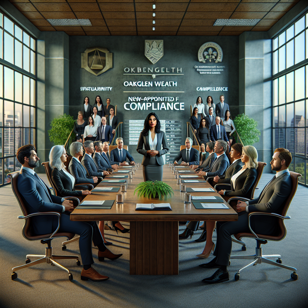 “Oakglen Wealth Welcomes New Head of Compliance to Ensure Financial Security”