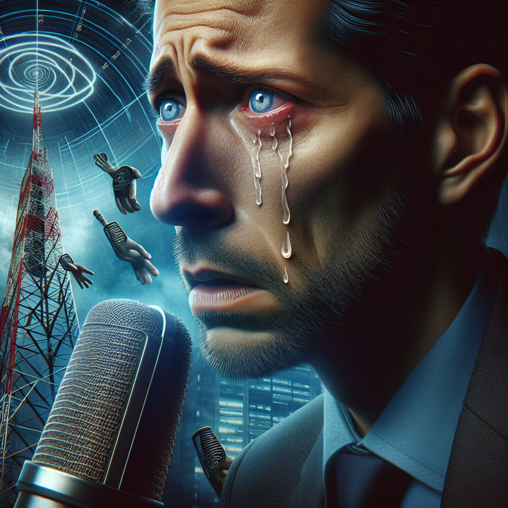 Alex Jones in tears as he accuses authorities of attempting to shut down Infowars broadcast