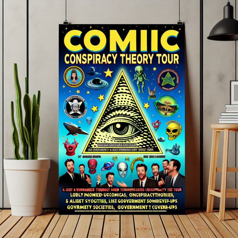 Get ready to laugh and question everything with Dom Joly’s conspiracy theory tour in Doncaster!