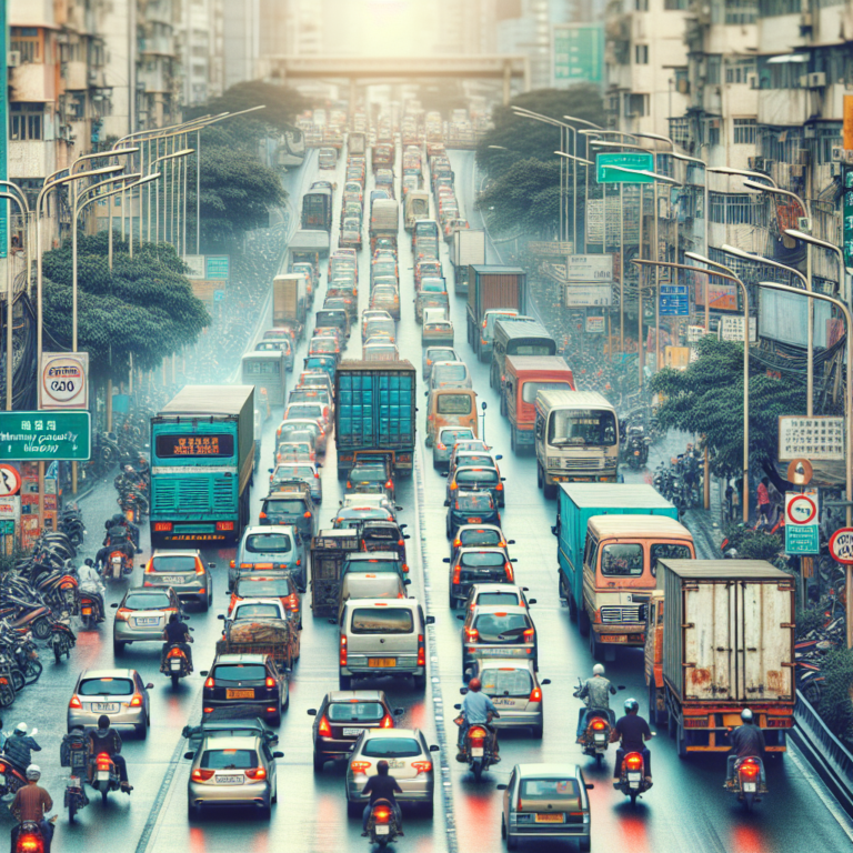 “Town roads overwhelmed by traffic chaos, reaching maximum capacity”