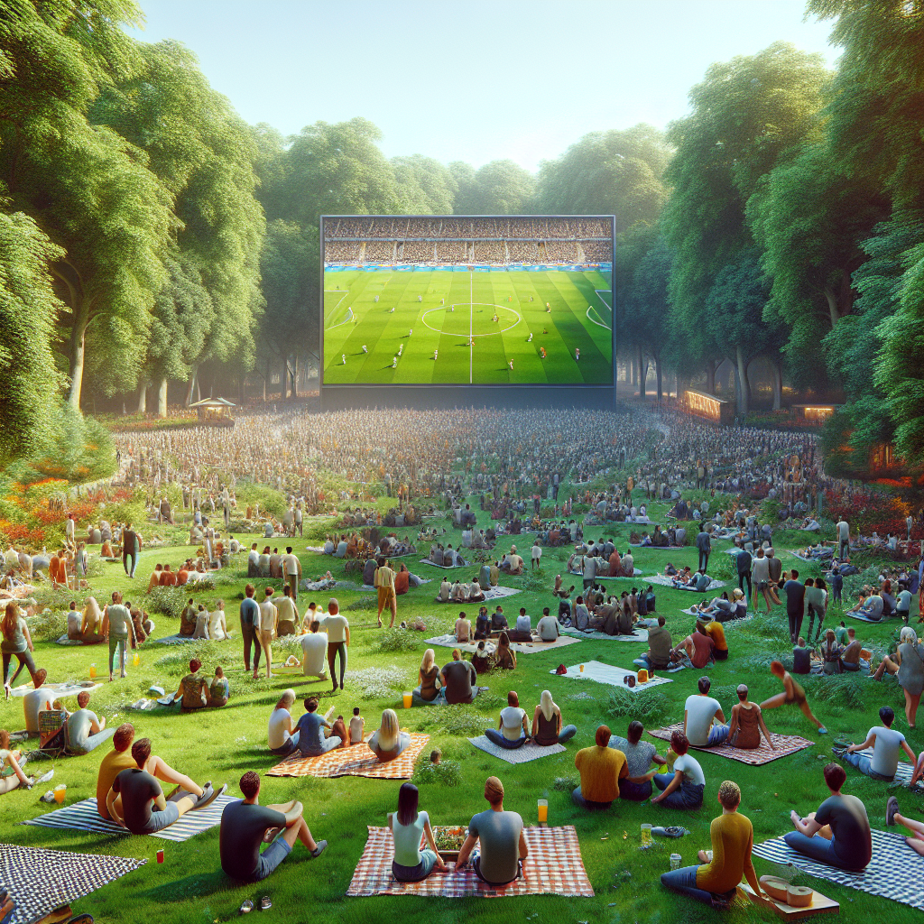 “Exciting News for Euro 2024: Watch Games on Giant Screen in Jersey Park!”