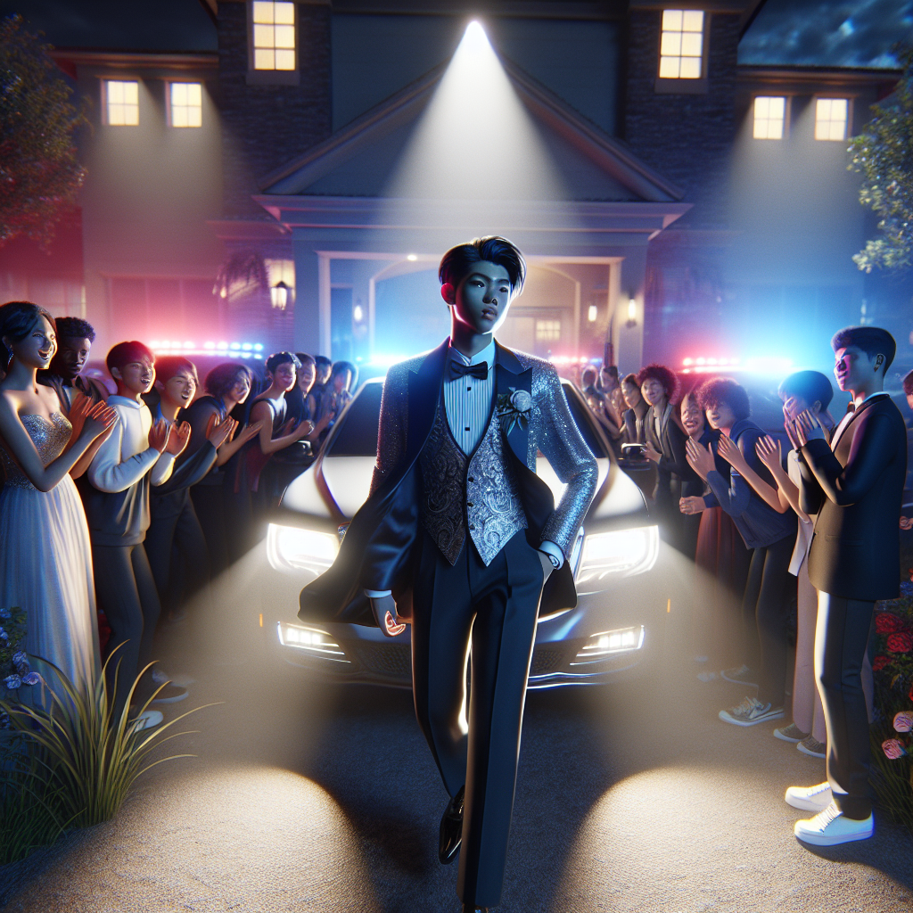 “High School Student Makes Grand Entrance to Prom with Police Escort in Jersey”