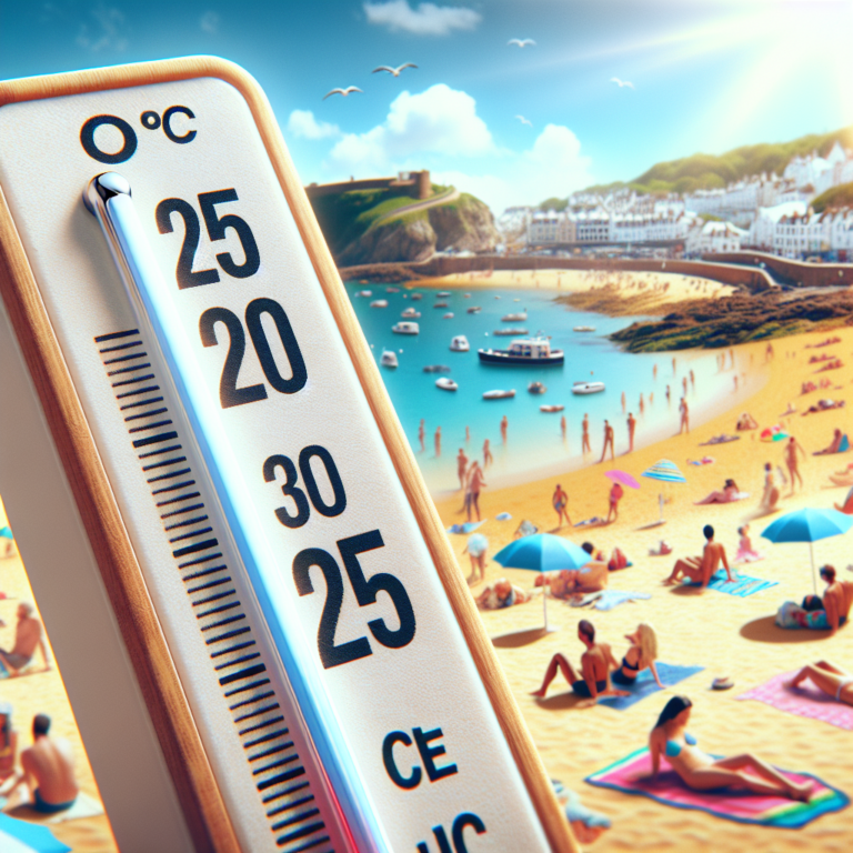 “Get ready for a heatwave: Jersey set to reach 25 degrees next week!”