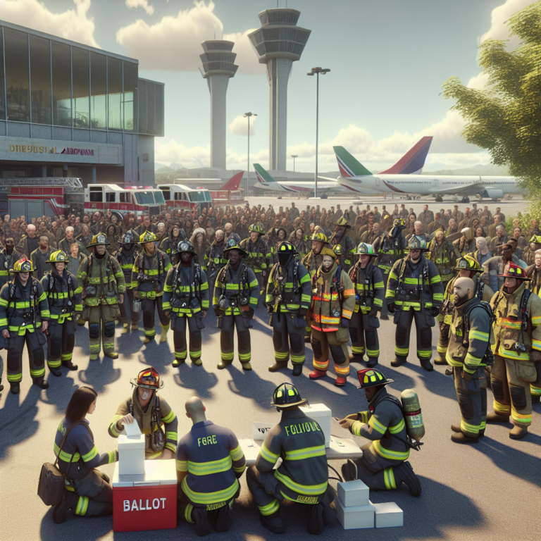 “Jersey Airport Firefighters Consider Industrial Action in Ballot Vote”