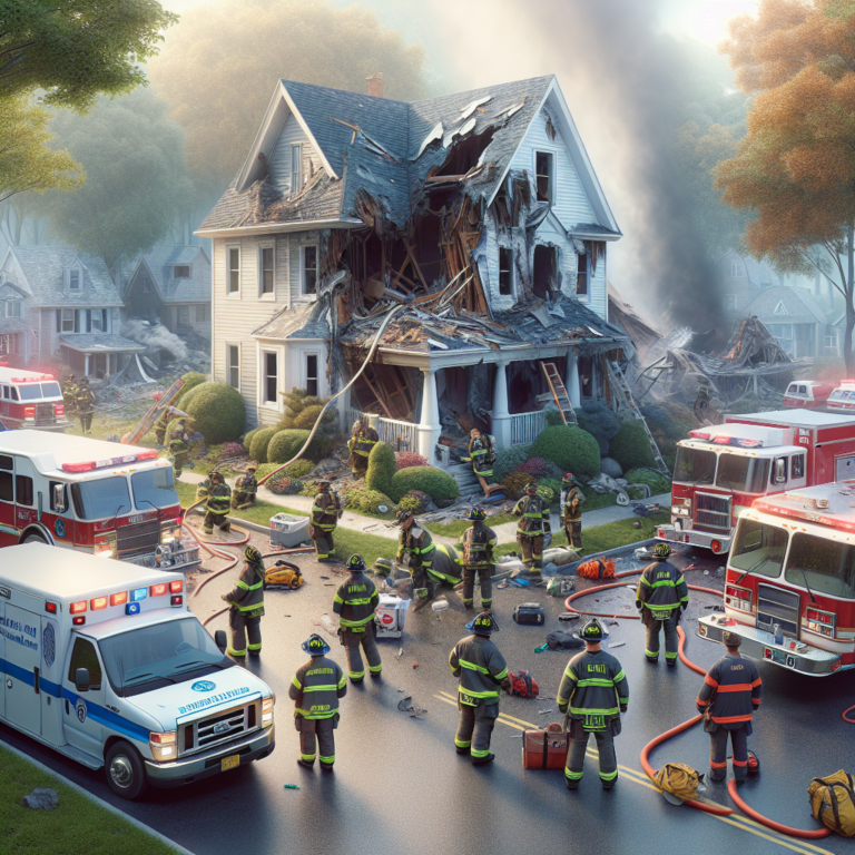 Emergency crews rush to stabilize Jersey house following suspected explosion