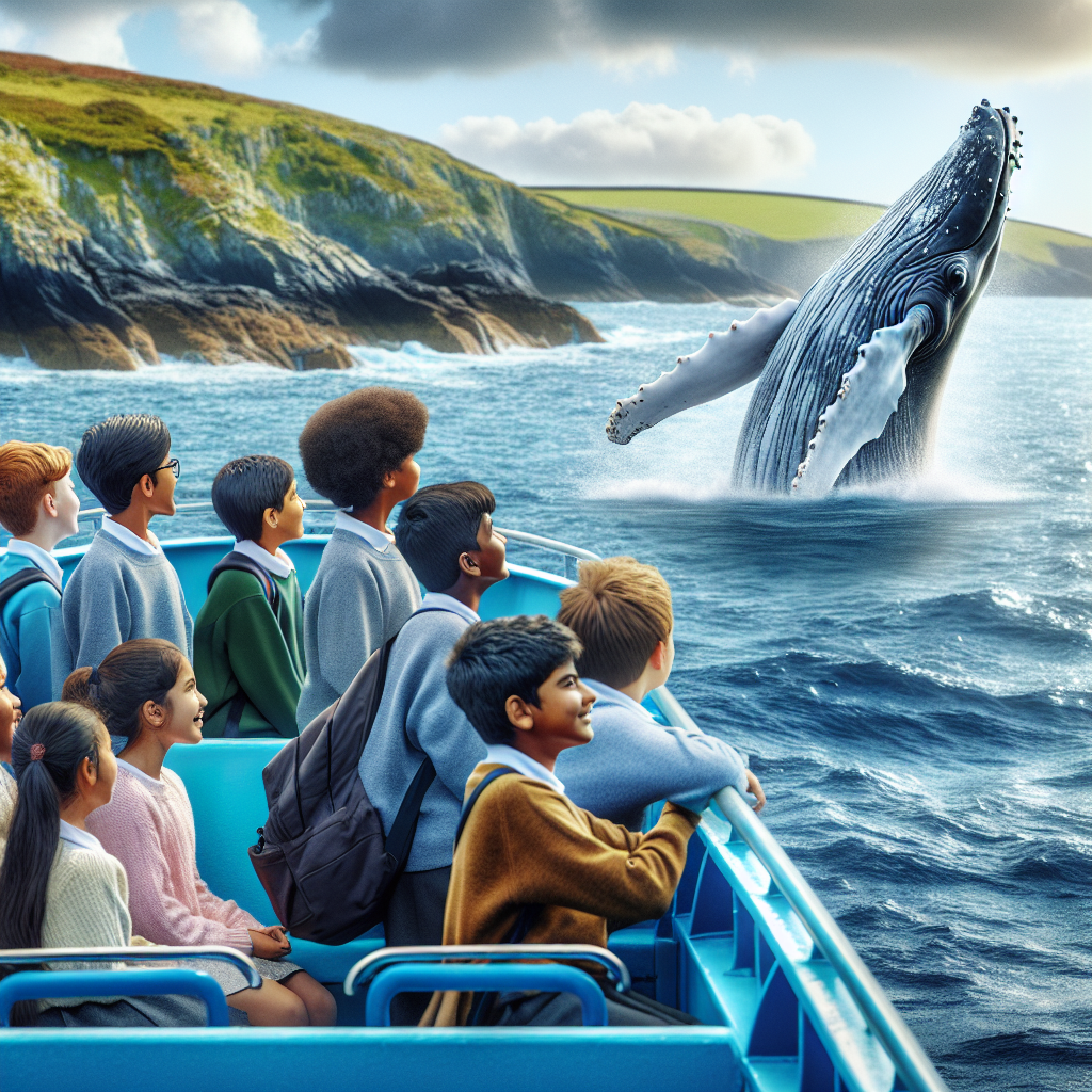 Incredible Footage: Jersey Schoolchildren Encounter Majestic Humpback Whale on Sark Excursion