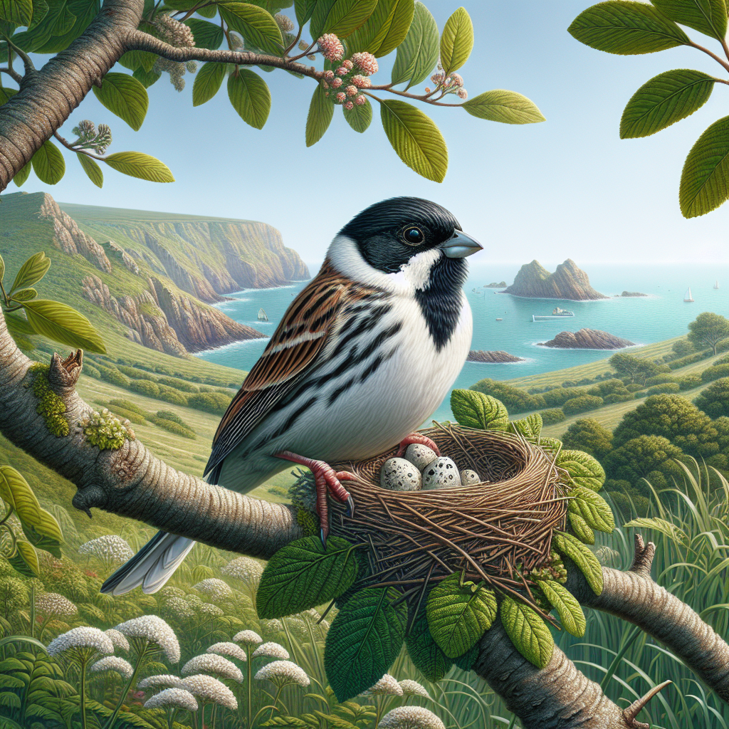 “Rare Sighting: Reed Bunting Spotted Breeding on Jersey for the First Time in Decades!”