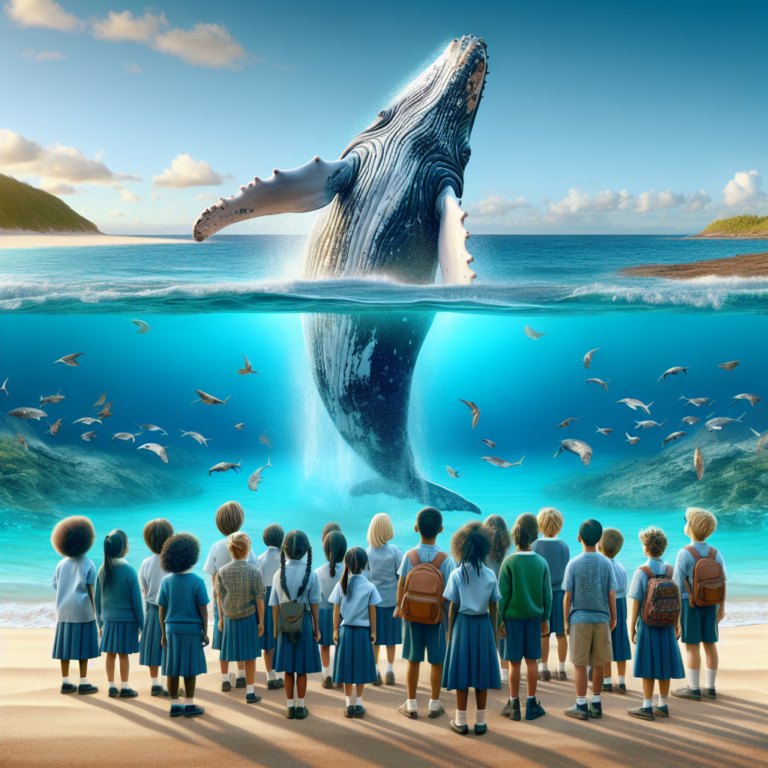 Incredible Humpback Whale Show Leaves Jersey Schoolchildren in Awe