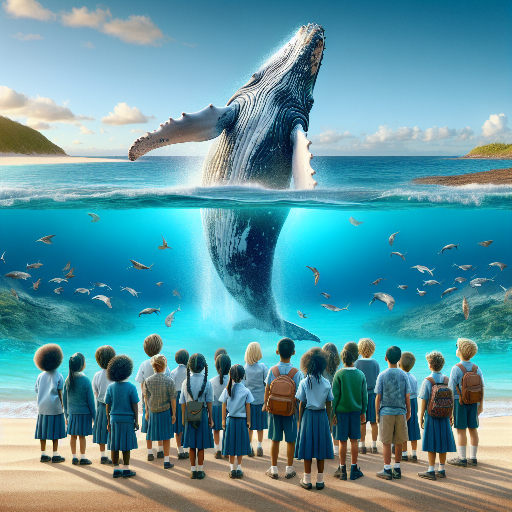 Incredible Humpback Whale Show Leaves Jersey Schoolchildren in Awe